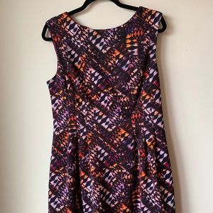 Vince Camuto rich geometric dress